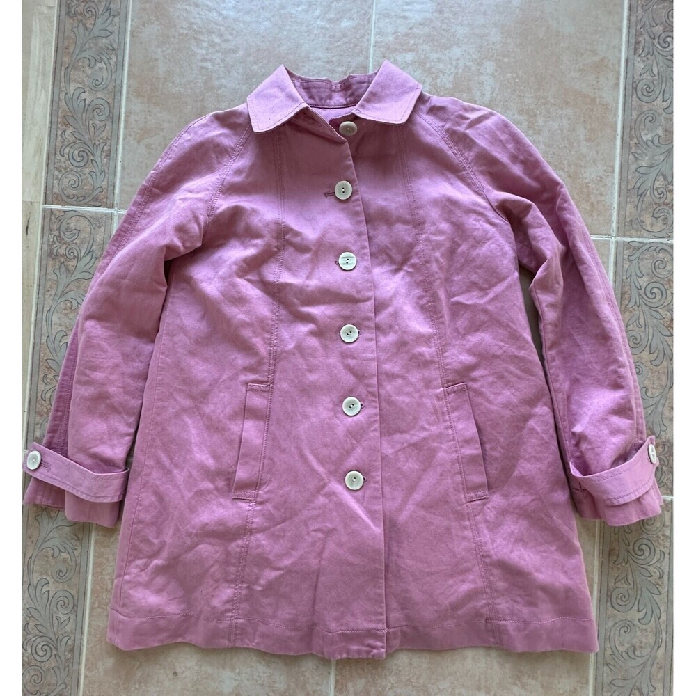 J.‎ Jill Jacket Worn Once Pink Linen Blend Lightweight Lined Women size XXS P